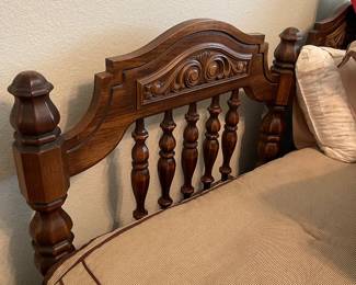 Headboard, footboard, select comfort mattress. 