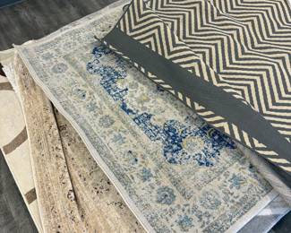 Large selection of rugs in various sizes