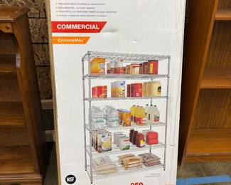 Commercial shelving unit in box