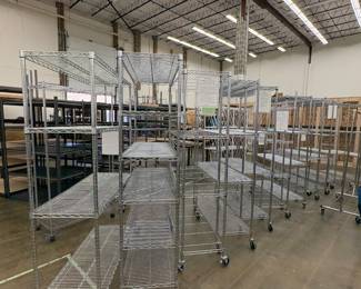 Shelving units on wheels