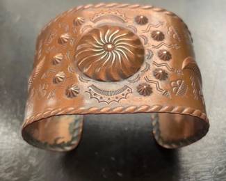 Vintage Copper Cuff Bracelet