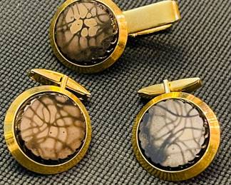 Sarah Coventry Cuff Links and Tie Clip * Not Shown Anson & Swank Cuff Links 