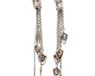John Hardy Naga Dragon Chain Drop Earrings