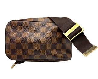 Louis Vuitton Geronimos Damier Ebene Cross Body / Belt Bag / Waist Bag