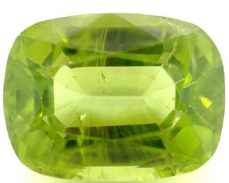 5.70 Carats Natural Peridot (Cushion Cut)