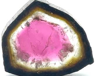7.45 Carats Natural Watermelon Tourmaline Slice