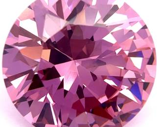 49.89 Carats Pink Cubic Zirconia (Round Brilliant Cut)