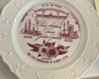 vintage 1948 Port Arthur golden jubilee plates