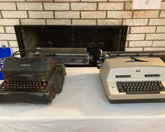1930s and 1970s IBM electric typerwriters