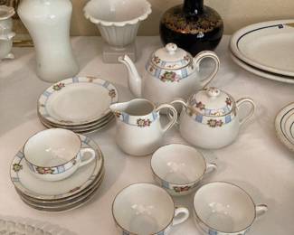 handpainted Nippon child's china tea set--complete