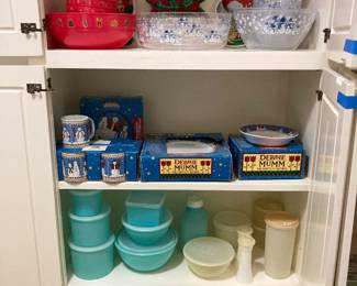 vintage Tupperware, etc