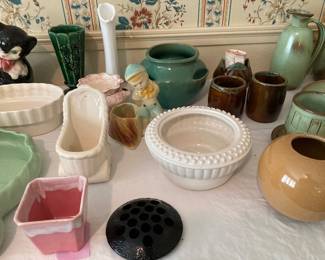 Hull, Roseville, McCoy, Haeger, Westmoreland, Frankoma, etc. 