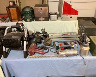 heater, heat gun, hedge trimmer, paint gun