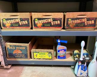 vintage fruit crates