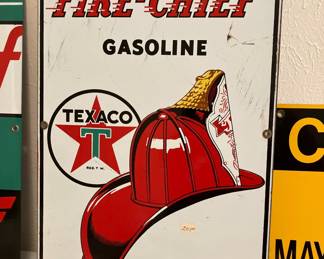 vintage Texaco Fire-Chief Gasoline sign