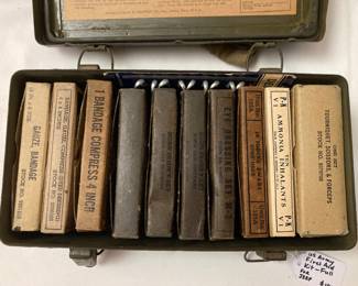 US Army Jeep first aid kit--complete
