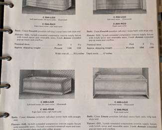 tubs in Crane 1930s tradesman's catalog