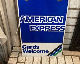 American Express advertising sign