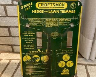 vintage Craftsman display sign