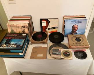LPs, LP sets, and 78s