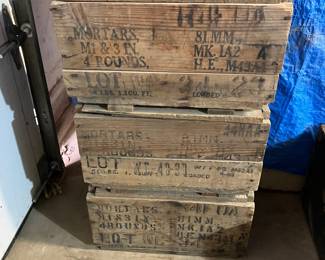 81mm mortar crates