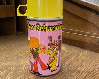 vintage 1968 Yellow Submarine Thermos--complete