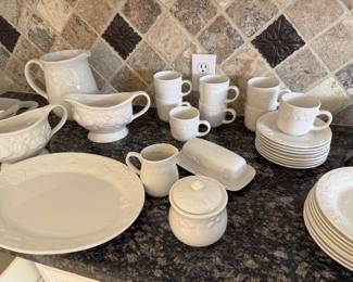 Dinnerware off while
