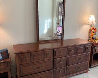 Vintage solid wood dresser 