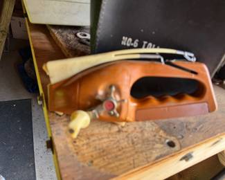 Vintage folding fishing pole