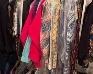 Men’s Clothing, starched long sleeve, short sleeve, Wrangler Jeans 38x36 starched and ready to go!