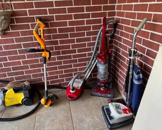 Vacuum cleaners, battery operated weedeater with carger