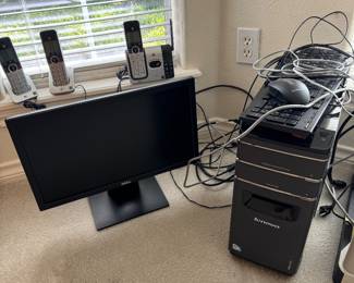Ienovo computer system , keyboard Dell monitor