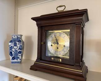 Large Nahogobt Miller key-wind mantle clock 