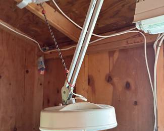 Vintage extendable lamp, mount anywhere!