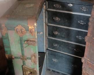 Vintage travel trunks