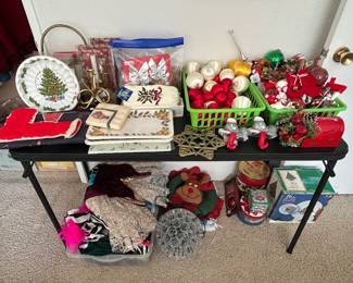 Christmas decorations. 