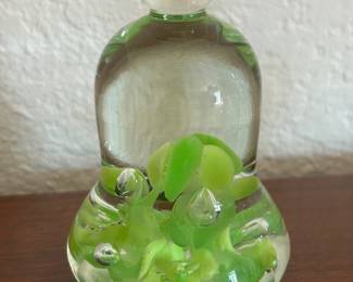 Joe St. Claire Glass Paperweight. 