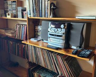 Loads of records, cd's, cassettes and even a few 8-tracks