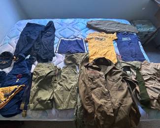 Vintage Boy Scout clothing. 