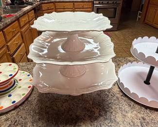 Tiered Serving Trays (middle one is 3 seperate pieces)
