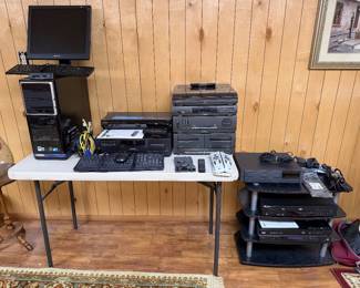 Gateway Computer Tower, Monitor, Keyboard LX6810-01; Dell Keyboard; Kraco Stereo Cassette Adapter; Magnavox CDC-796 CD Carosel Changer; Sony Blu-Ray BDP-S560; Remotes