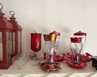 Patio Lanterns; Hummingbird Feeders