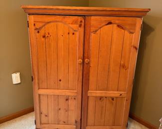 Armoire Storage Unit (has homemade shevles built inside)