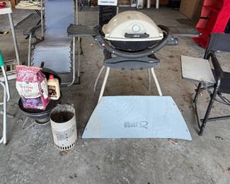 Weber Small Grills; Bellerive C. C. 1992 PGA Golf Chair; Coors Light #40  Lawn Chair