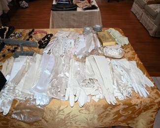 Wedding Evening Long White Gloves, Children Communion Gloves 