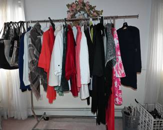 jackets and clothing handbags, 