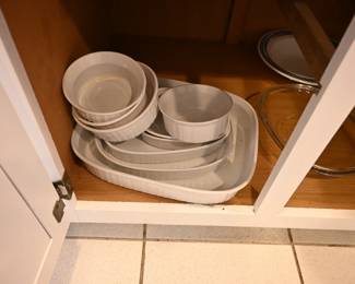 French White corning ware