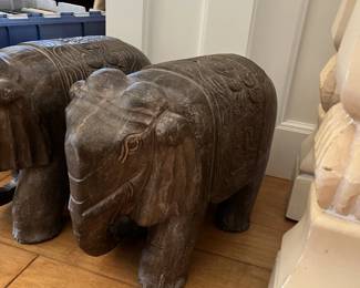 Carved stone elephant 
