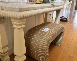 Travertine marble sofa table 