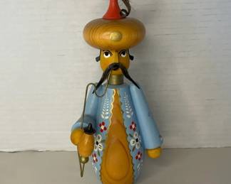 Erzgebirge German Incense Smoker Ruchermann Hand Carved Wooden Figure